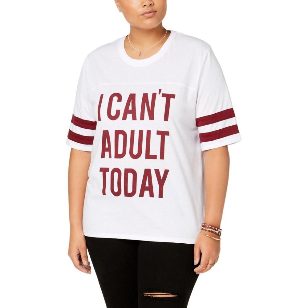 Women's Slogan T-Shirt - "I Can't Adult Today"